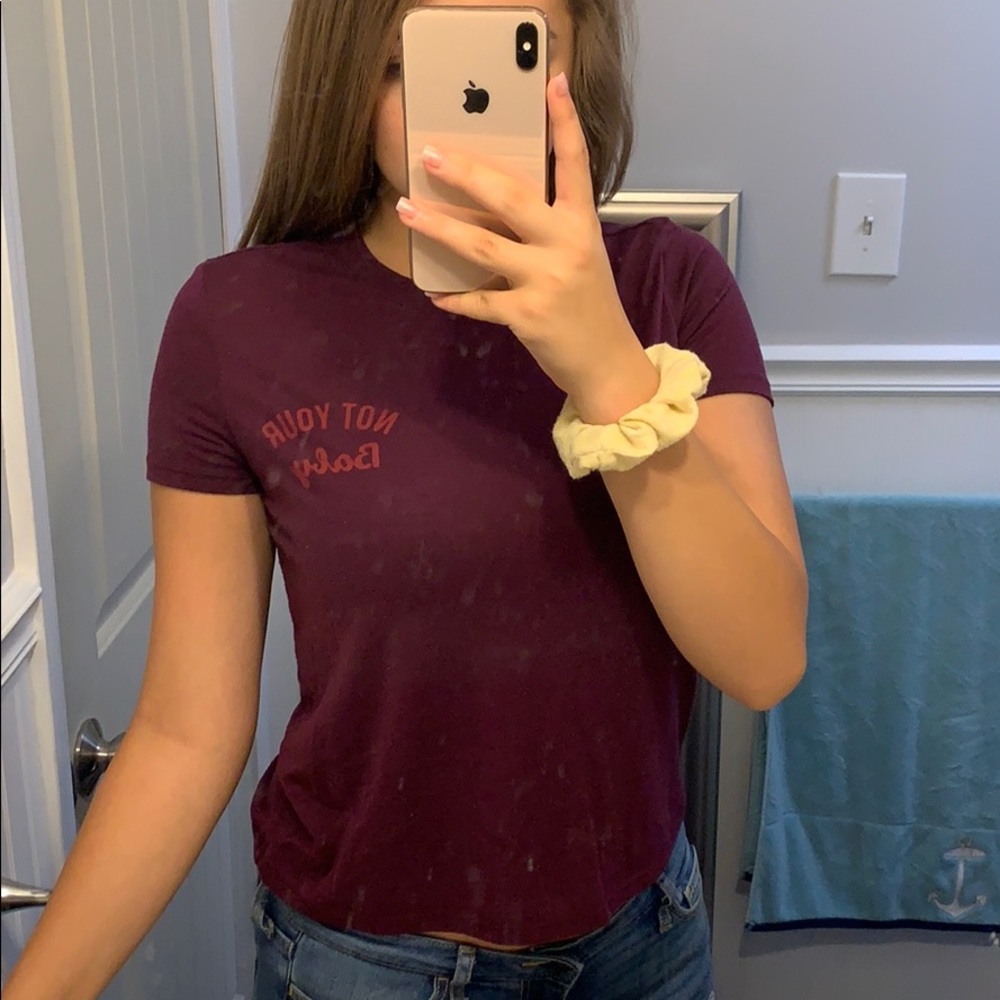 Maroon tee